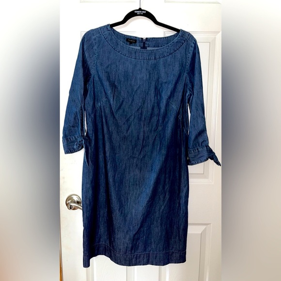 Talbots Dresses & Skirts - Talbots Dark Blue Long Sleeve Denim Dress